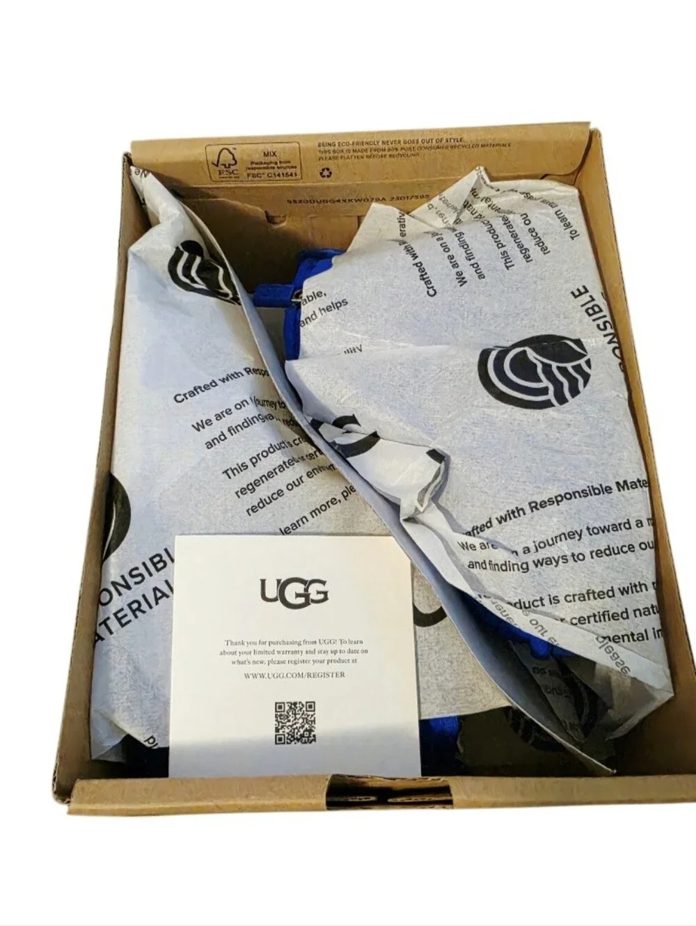 UGG Kids Bright Blue Suede zip up Boot **discontinued color***